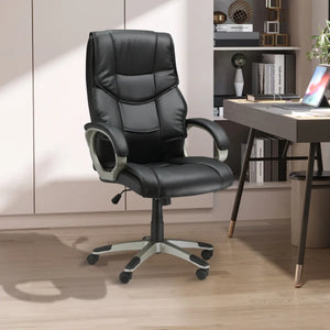 Executive Computer Office Desk Chair PU Leather Swivel Chairs High Back - Bert Joseph 