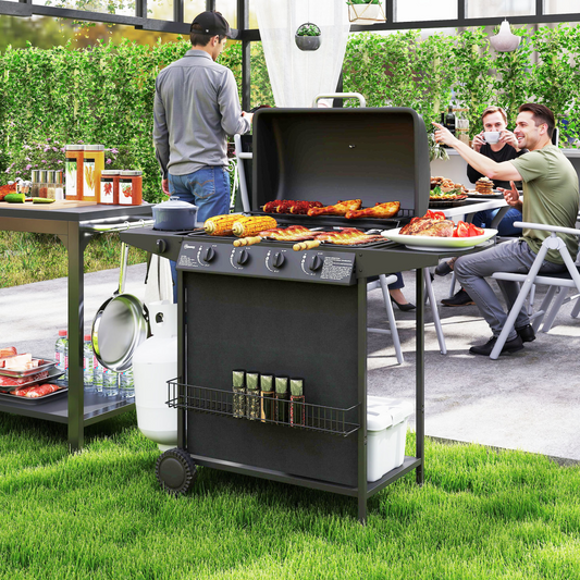 GrillMate Fusion 5000 Gas BBQ with Side Burner