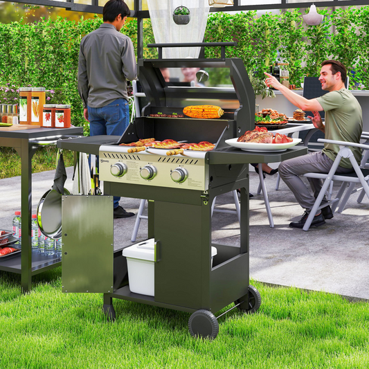 GasPro 3-Burner Outdoor BBQ Grill