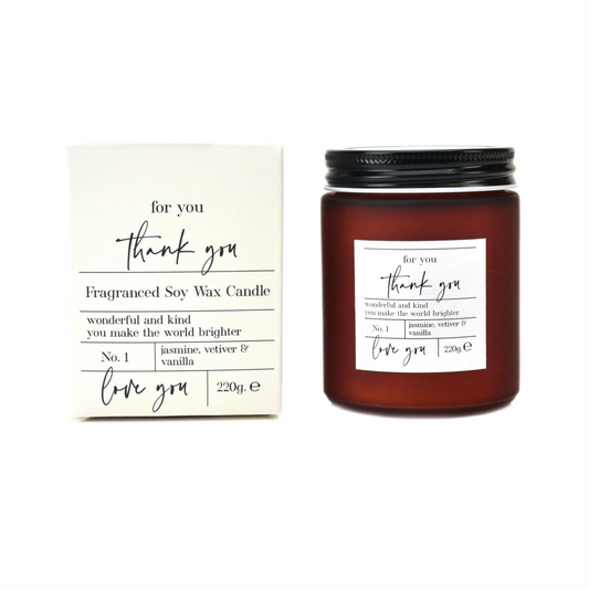 Moments Candle 220g Thank You - Bert Joseph 