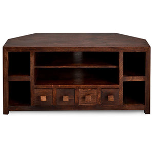 Toko Dark Mango Corner Tv Unit - Bert Joseph 