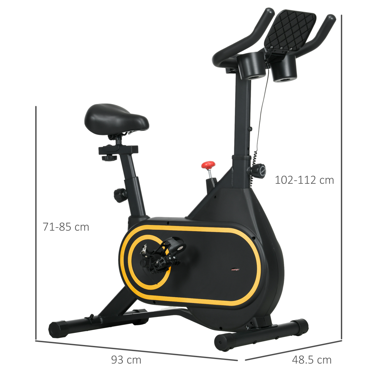 8-Level Resistance Stationary Exercise Bike