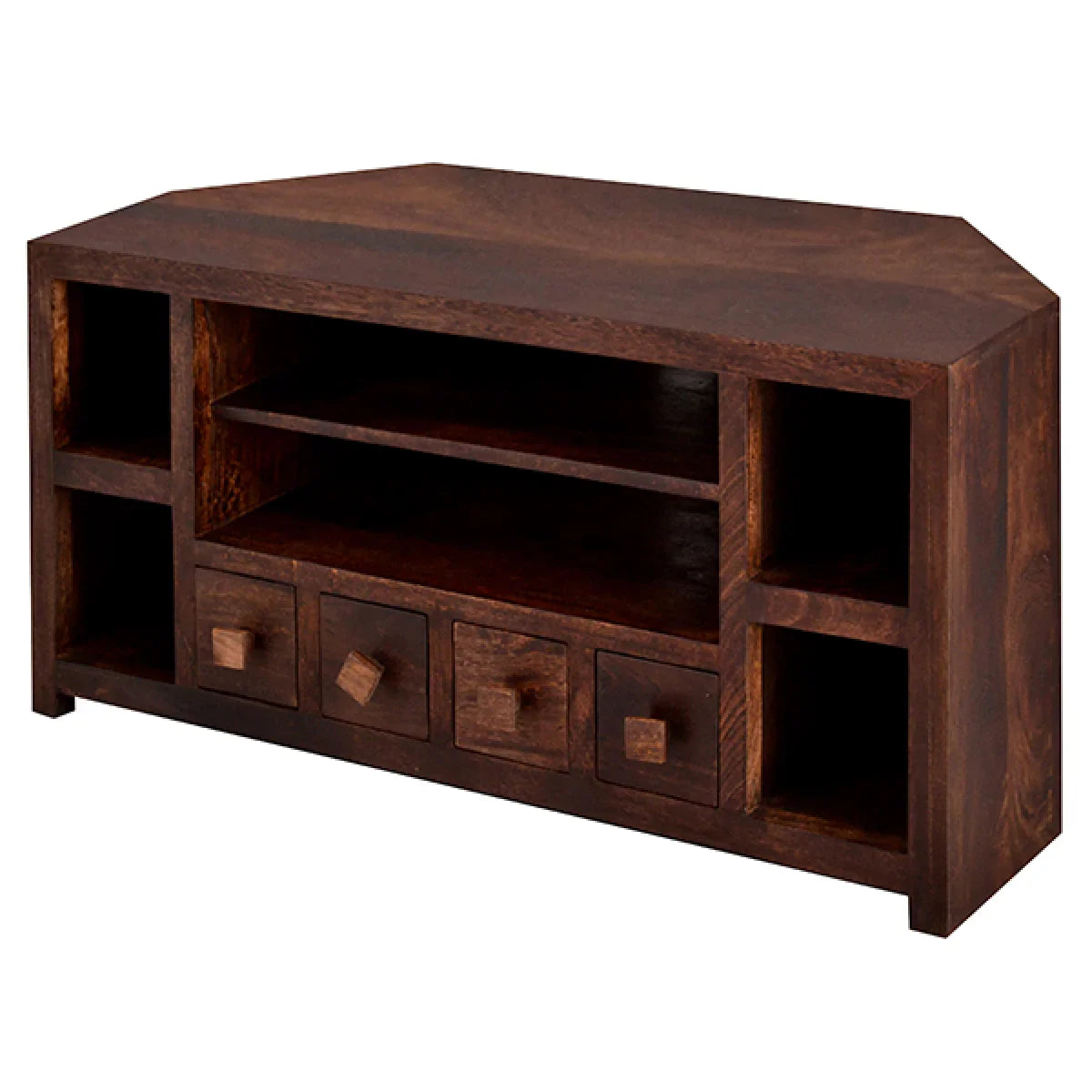 Toko Dark Mango Corner Tv Unit - Bert Joseph 