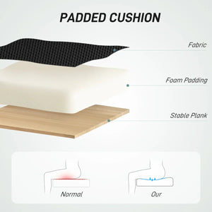 HOMCOM Drafting Stool Chair with Adjustable Armrest for Standing Desk, Black - Bert Joseph 