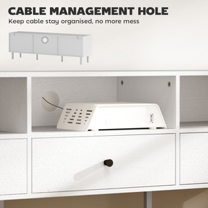 HOMCOM TV Unit, TV Cabinet for up to 75