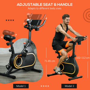 8-Level Resistance Stationary Exercise Bike