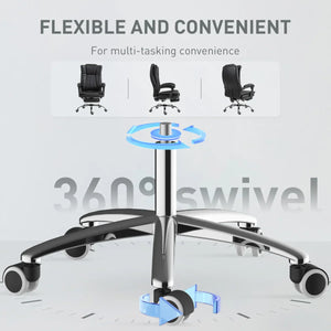 Vinsetto Executive Office Chair Computer Desk Chair for Home w/ Footrest, Black - Bert Joseph 