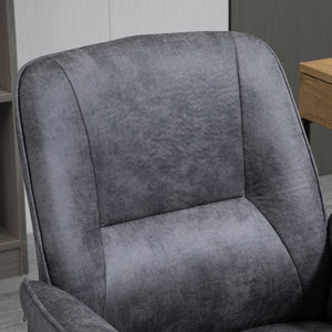 Swivel Computer Office Chair Mid Back Desk Chair for Home, Deep Grey - Bert Joseph 