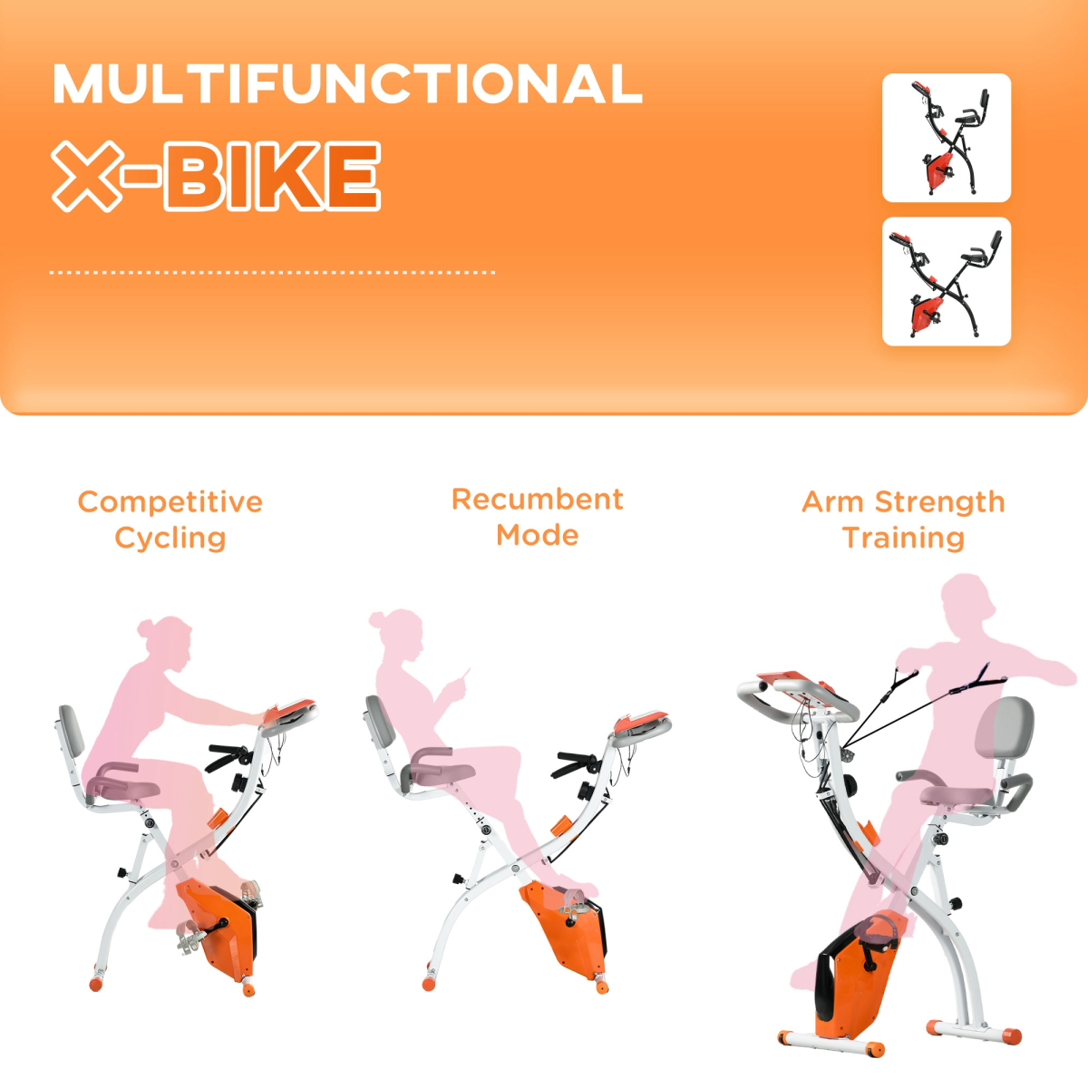 2-IN-1 Foldable Exercise Bike