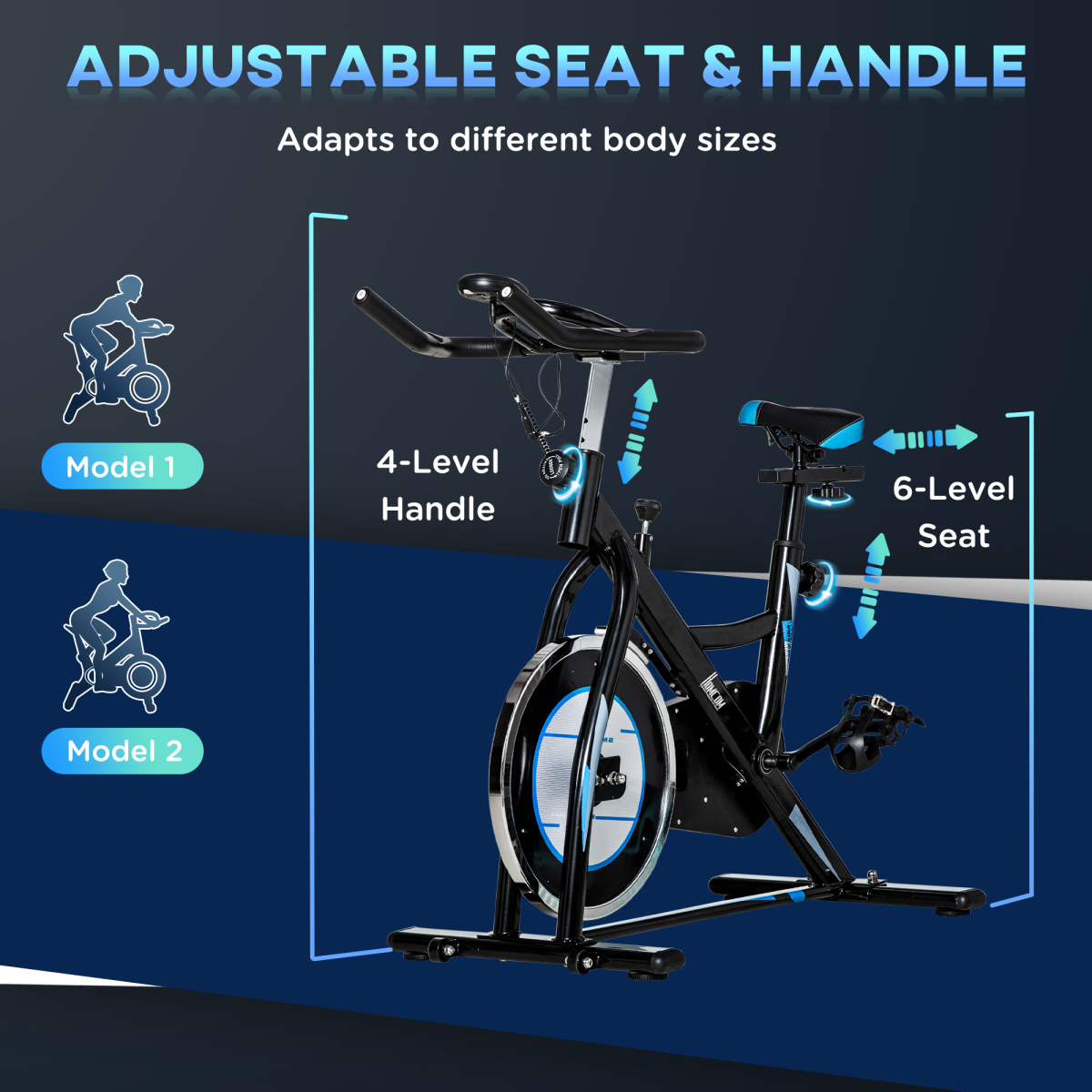 8kg Flywheel Stationary Exercise Bike