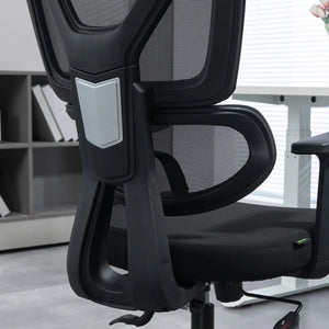 Vinsetto Mesh Office Chair Swivel Desk Chair w/ Adjustable Height Headrest Black - Bert Joseph 