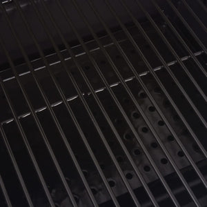 BBQ Charcoal Smoker with Bottom Shelf Black