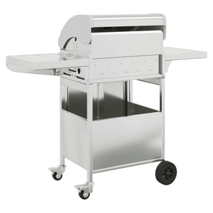 vidaXL Gas BBQ Grill with 4 Burners Silver Stainless Steel