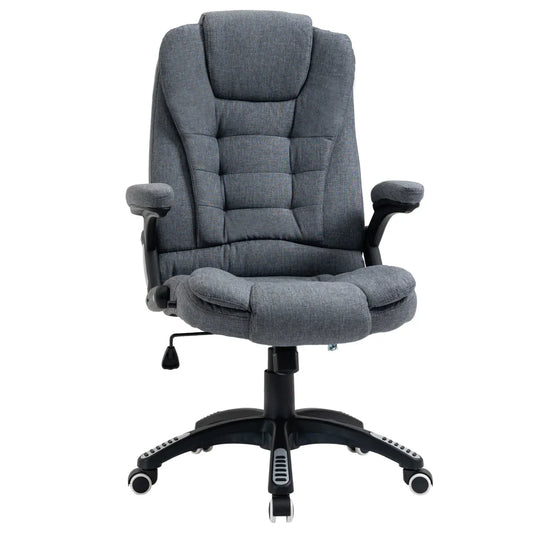 High Back Home Office Chair Computer Desk Chair w/ Arms Swivel Wheels Dark Grey - Bert Joseph 