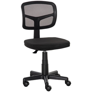 Vinsetto Small Office Chair without Arms, Ergonomic Swivel Mesh Desk Chair - Bert Joseph 