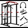 Home Gym sets Multi-functional Power Cage,Home Adjustable Pullup Squat Rack 1000Lbs Capacity Comprehensive Fitness Barbell Rack
